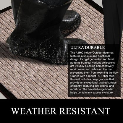 A1HC New Durable and Versatile Polypropylene Rubber Door Mat All Weather Inside Outside Door Mat