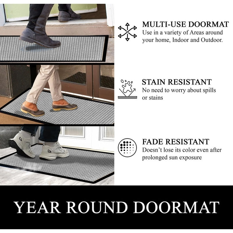 A1HC New Durable and Versatile Polypropylene Rubber Door Mat All Weather Inside Outside Door Mat