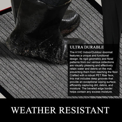 A1HC New Durable and Versatile Polypropylene Rubber Door Mat All Weather Inside Outside Door Mat