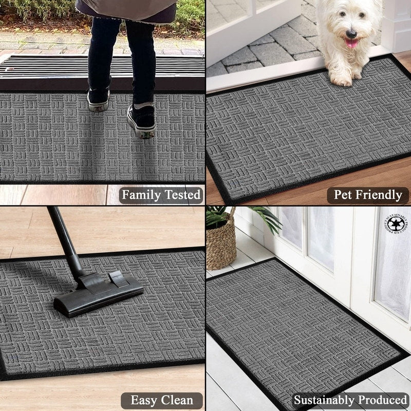 A1HC New Durable and Versatile Polypropylene Rubber Door Mat All Weather Inside Outside Door Mat