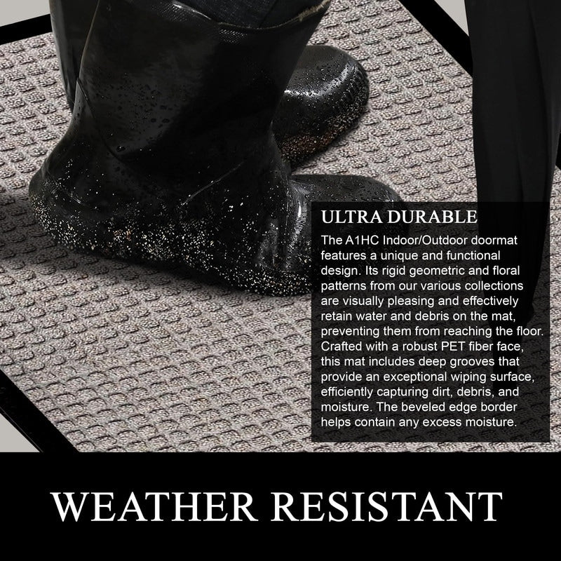 A1HC New Durable and Versatile Polypropylene Rubber Door Mat All Weather Inside Outside Door Mat