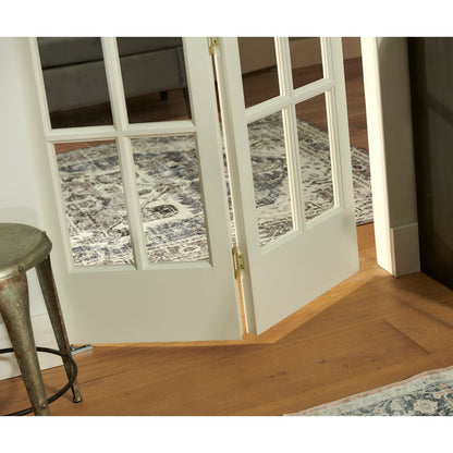 Porte pliante traditionnelle en pin brut AWC de 30 pouces avec verre divisé