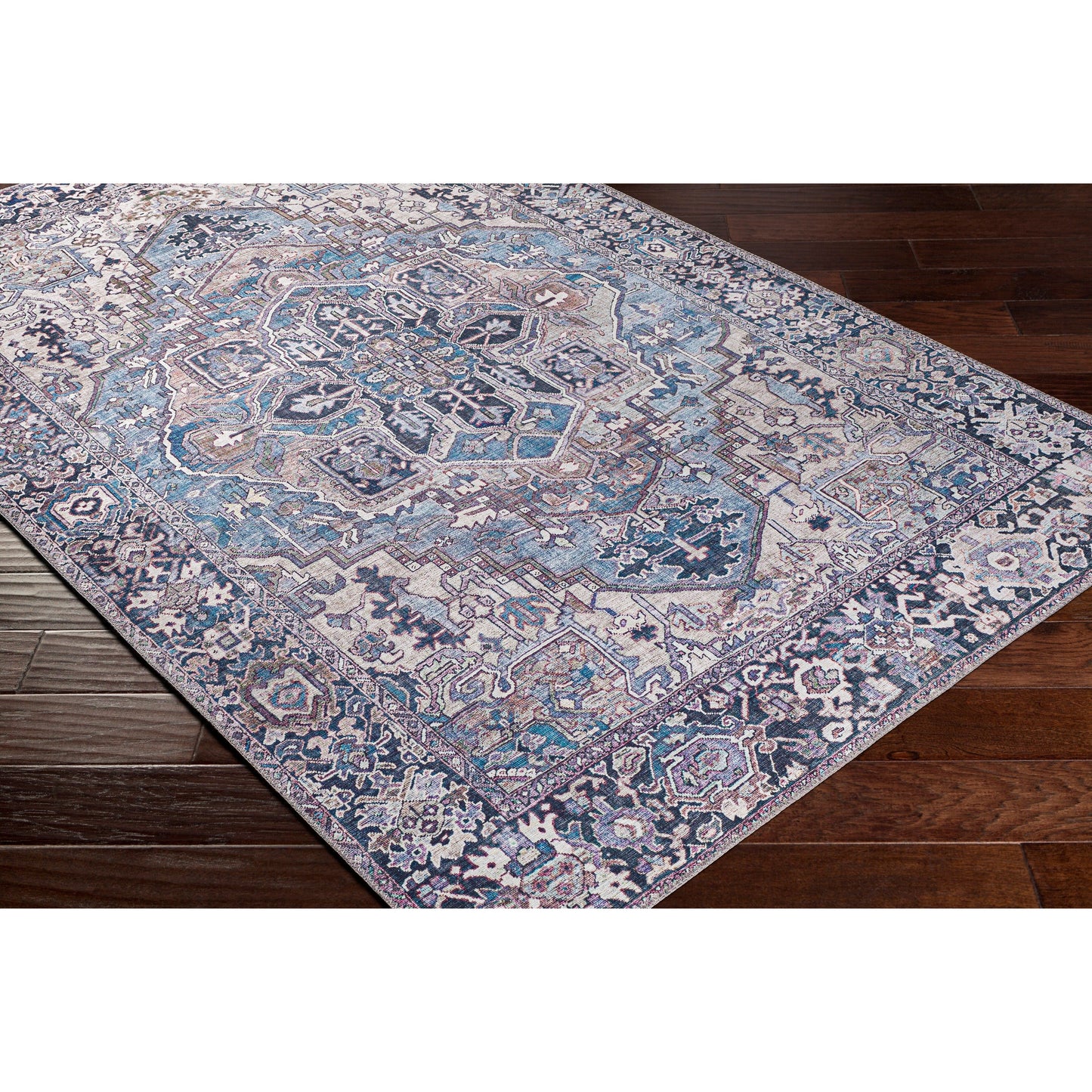 Livabliss Adenia Vintage Medallion Printed Area Rug