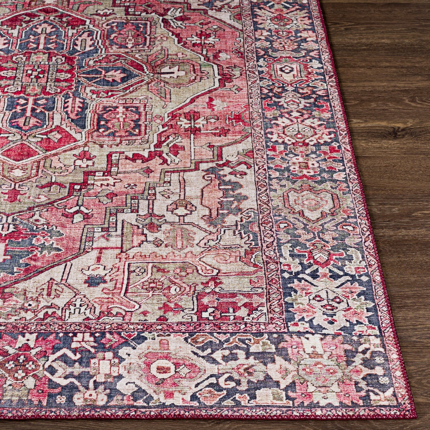 Livabliss Adenia Vintage Medallion Printed Area Rug