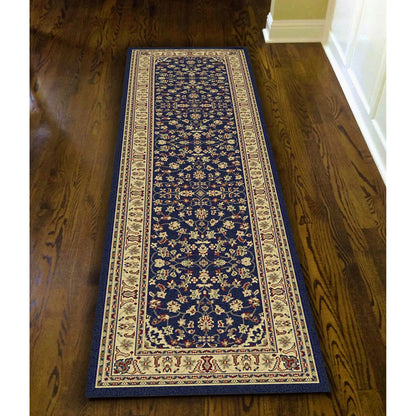 Admire Home Living Caroline Traditional Floral Sarouk Pattern Area Rug