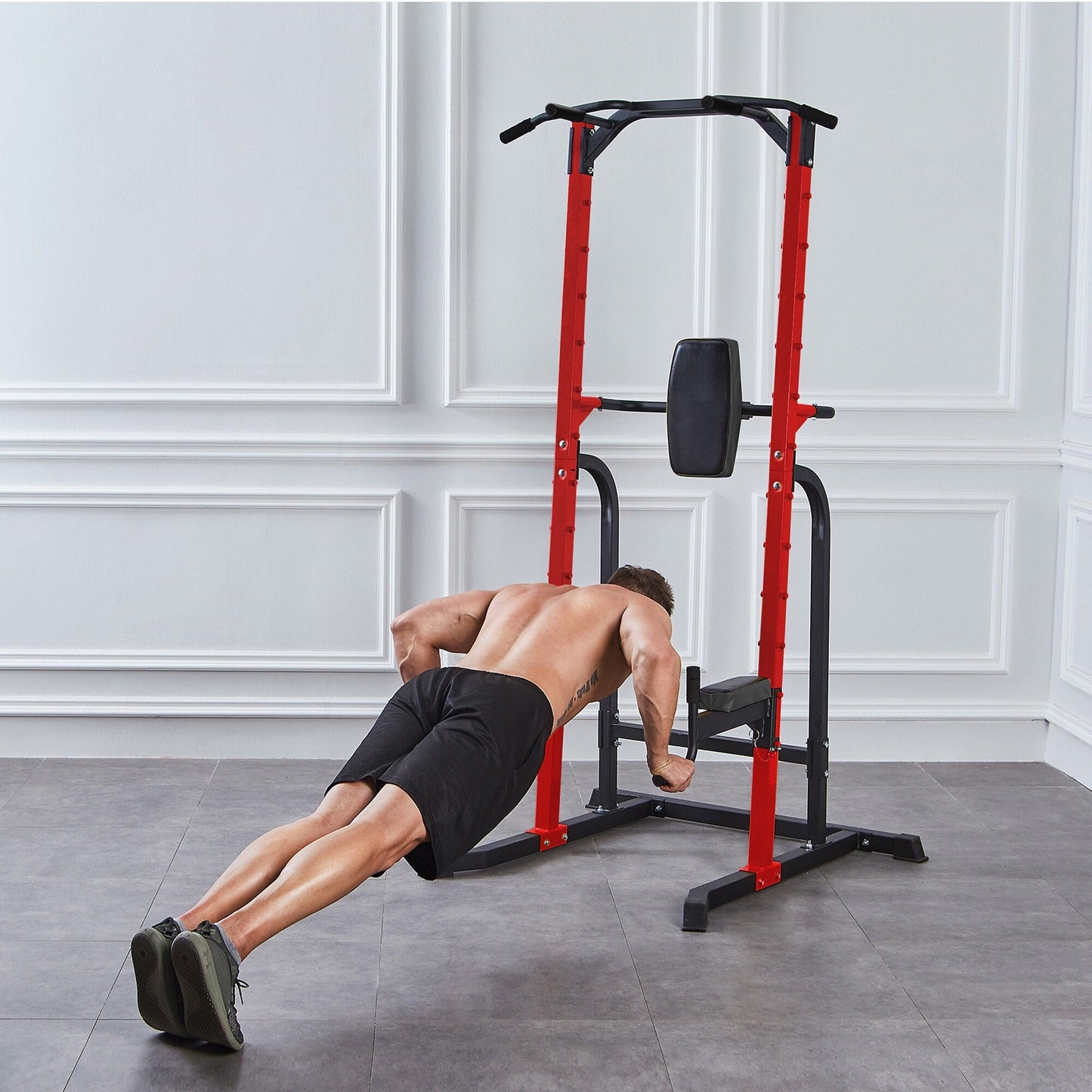 Tour de musculation multifonctionnelle à domicile Ainfox Power Tower