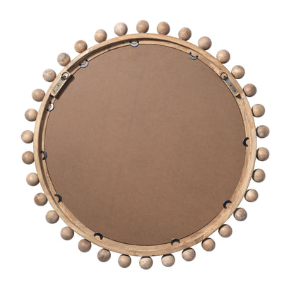 Miroir rond en bois Alden Décor Orion, naturel