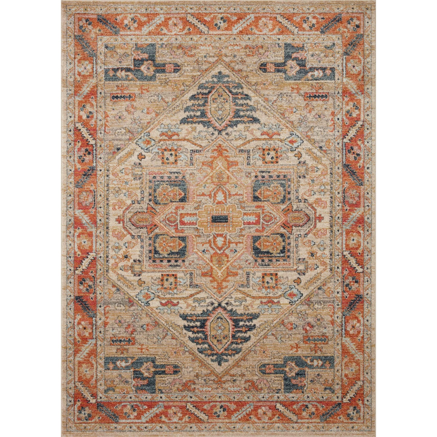 Alexander Home Luxe Antiqued Distressed Boho Area Rug