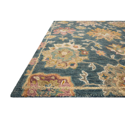 Alexander Home Megan Floral Hand-Hooked 100% Wool Area Rug