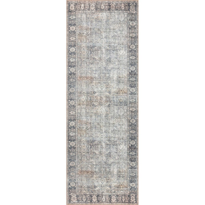 Alexander Home Sophia Distressed Grey Oriental Area Rug