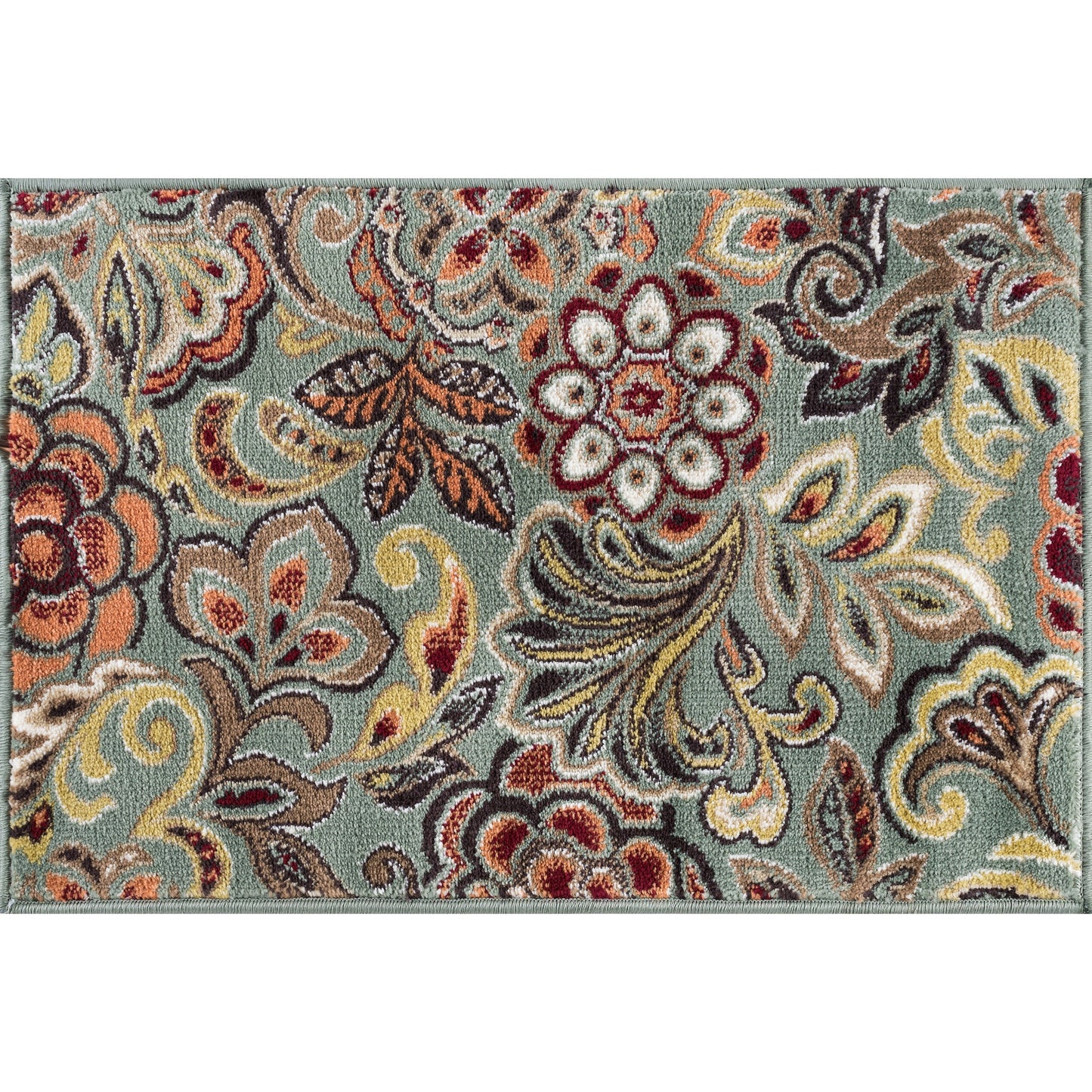 Decora Farmhouse Floral Indoor Area Rug