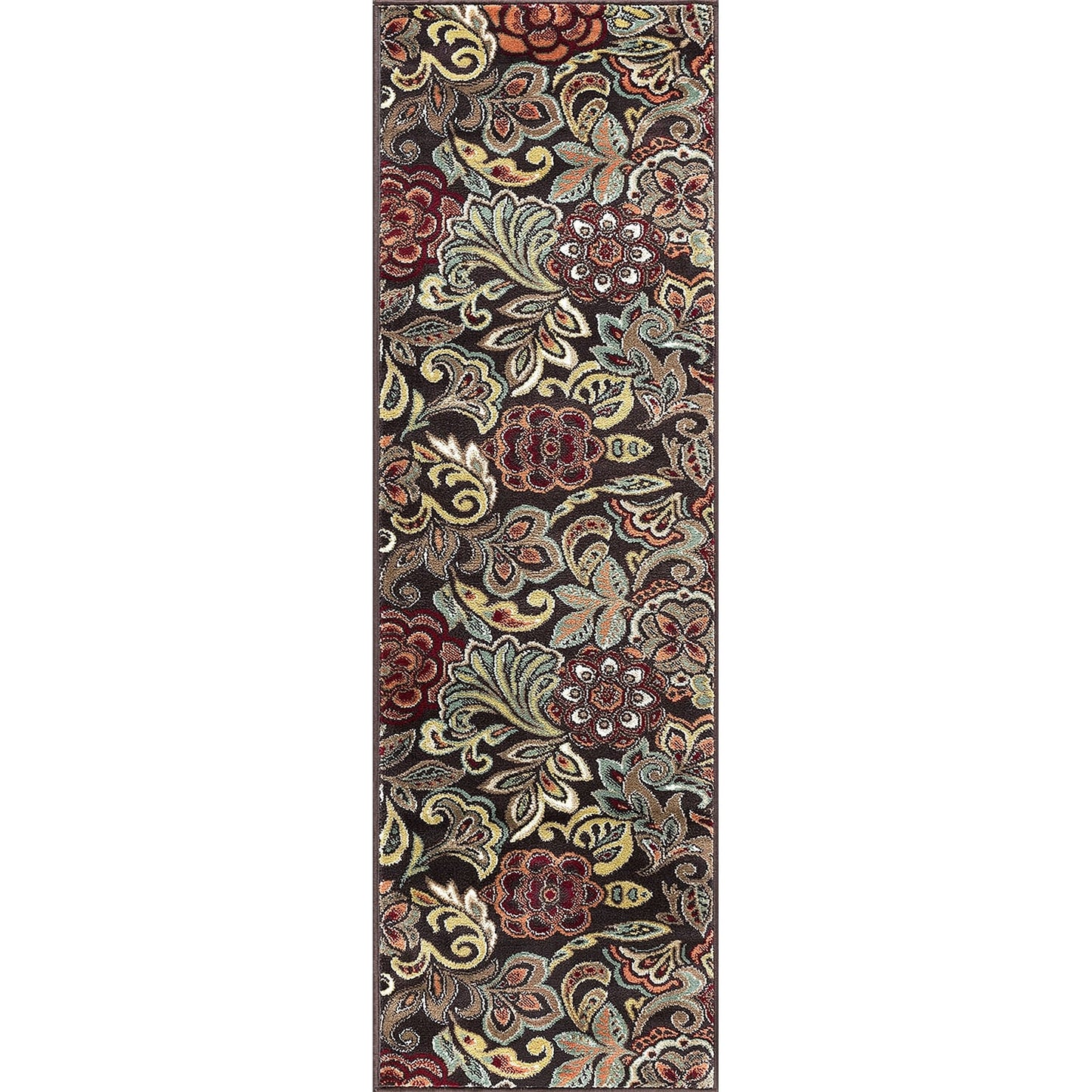 Decora Farmhouse Floral Indoor Area Rug