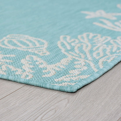 Exo Coastal Graphic Print Indoor/Outdoor Area Rug