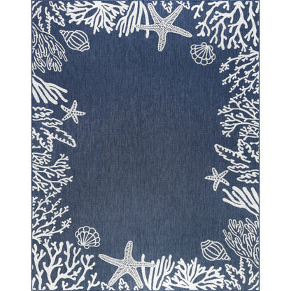 Exo Coastal Graphic Print Indoor/Outdoor Area Rug