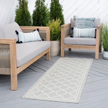 Exo Coastal Geometric Indoor/Outdoor Area Rug