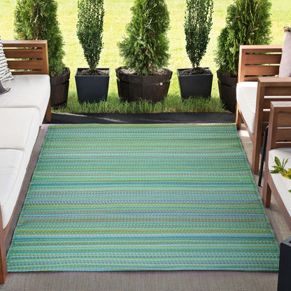 Sundown Beach Stripe Indoor/Outdoor Area Rug