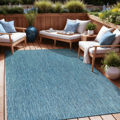 Aloha Washable Solid Indoor Outdoor Area Rug Patio Deck Living Room