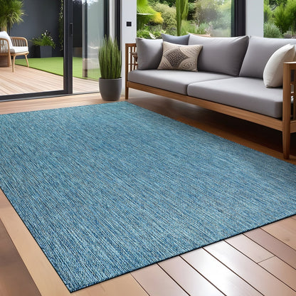 Aloha Washable Solid Indoor Outdoor Area Rug Patio Deck Living Room