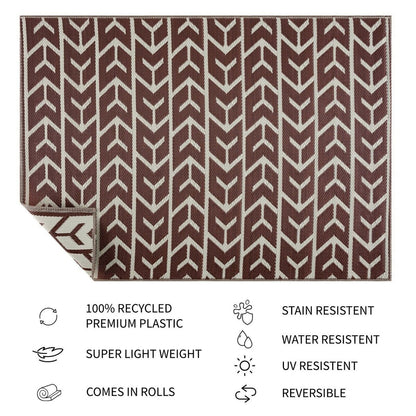 Amsterdam Design 100% Eco-friendly Lightweight Plastic Outdoor Mat/Rug