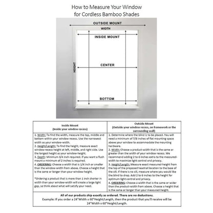 Arlo Blinds Tuscan 74-inch High Cordless Lift Bamboo Roman Shades