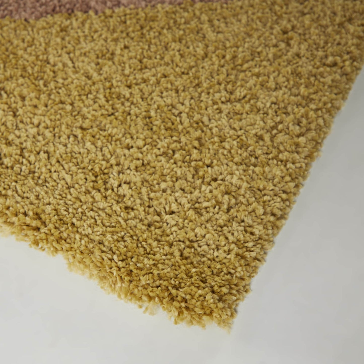 Merril Mid-century Modern Color Block Shag Area Rug