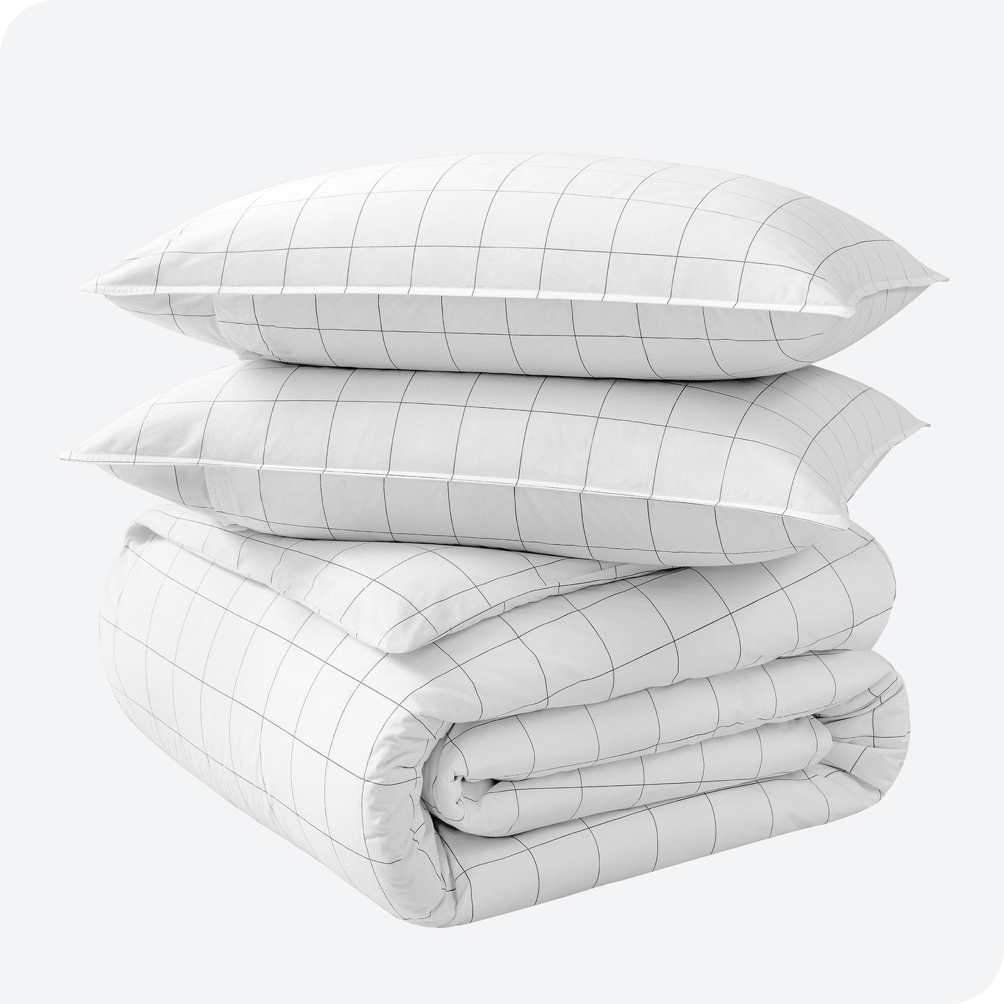 Bare Home Organic Cotton Percale Duvet Cover Set