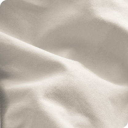 Bare Home Organic Cotton Percale Duvet Cover Set