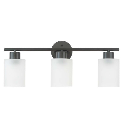 Bellevue Lydia 3 lumières 23 large lampe de salle de bain avec verre givré