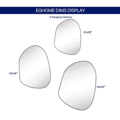 TEHOME Bertlinde wall mirror irregular shaped mirror for living room