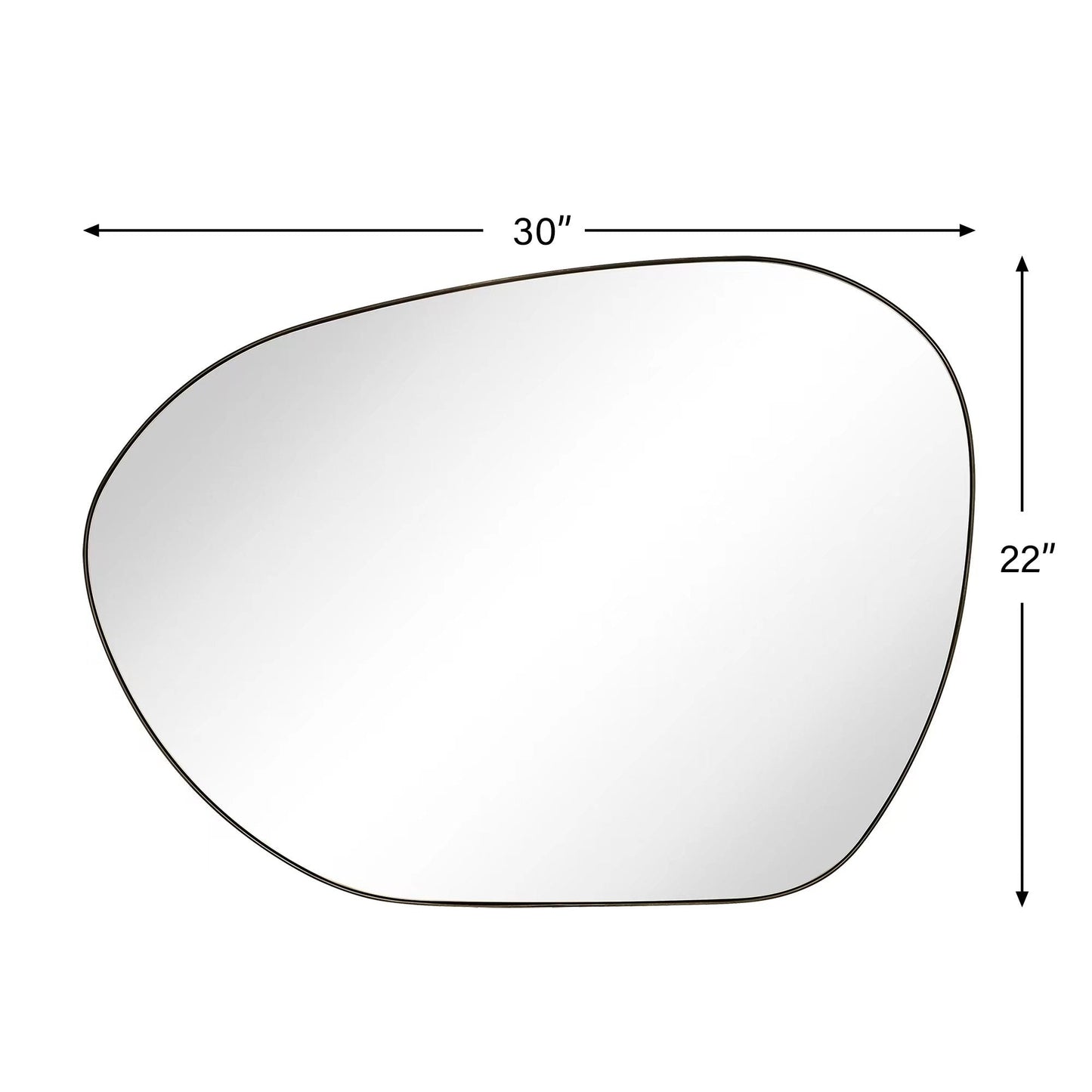 TEHOME Bertlinde wall mirror irregular shaped mirror for living room