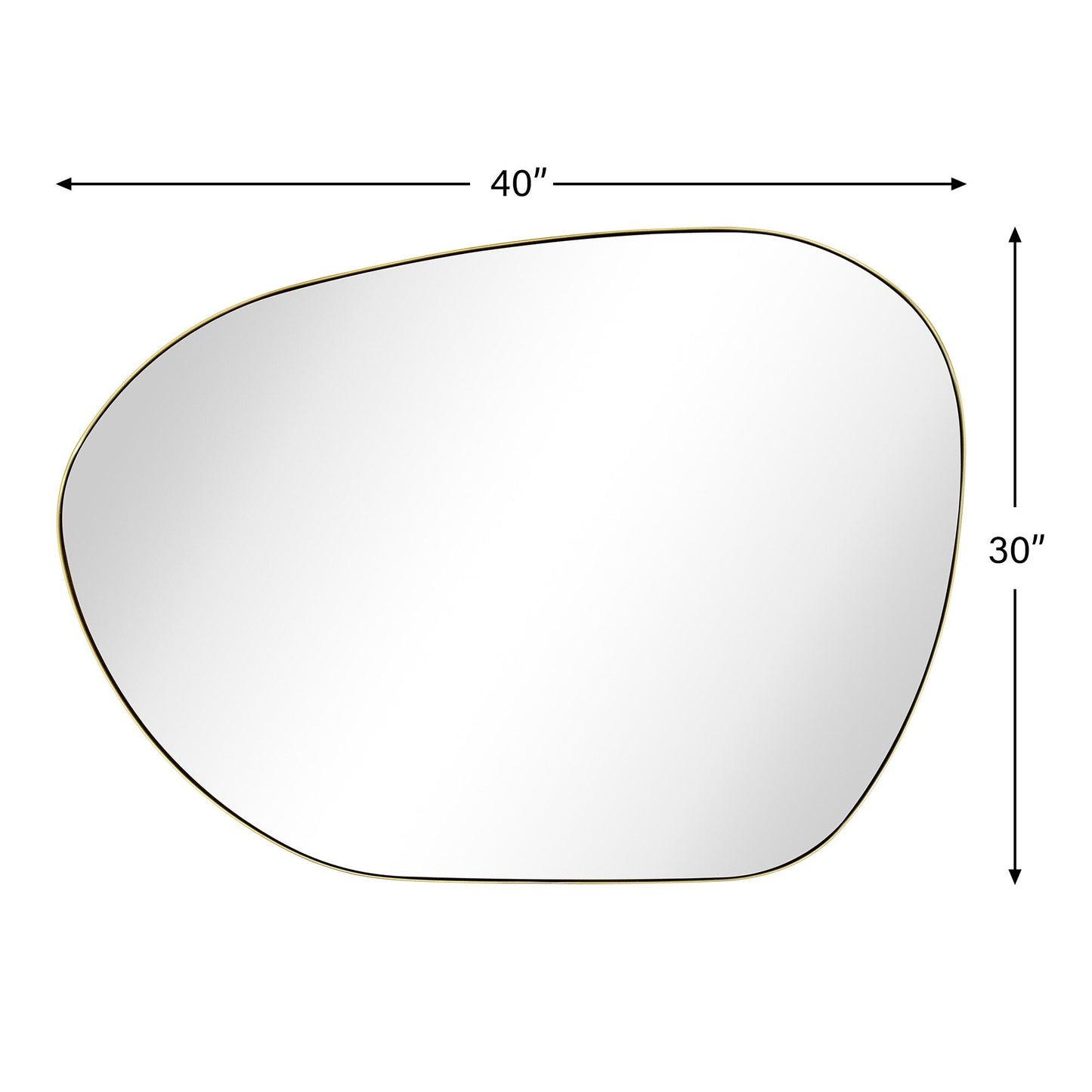 TEHOME Bertlinde wall mirror irregular shaped mirror for living room