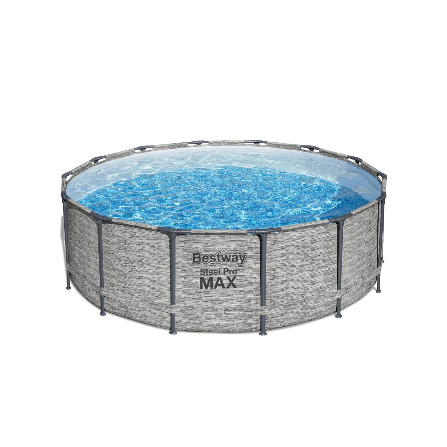 Piscine hors sol ronde Bestway Steel Pro MAX avec pompe et couverture