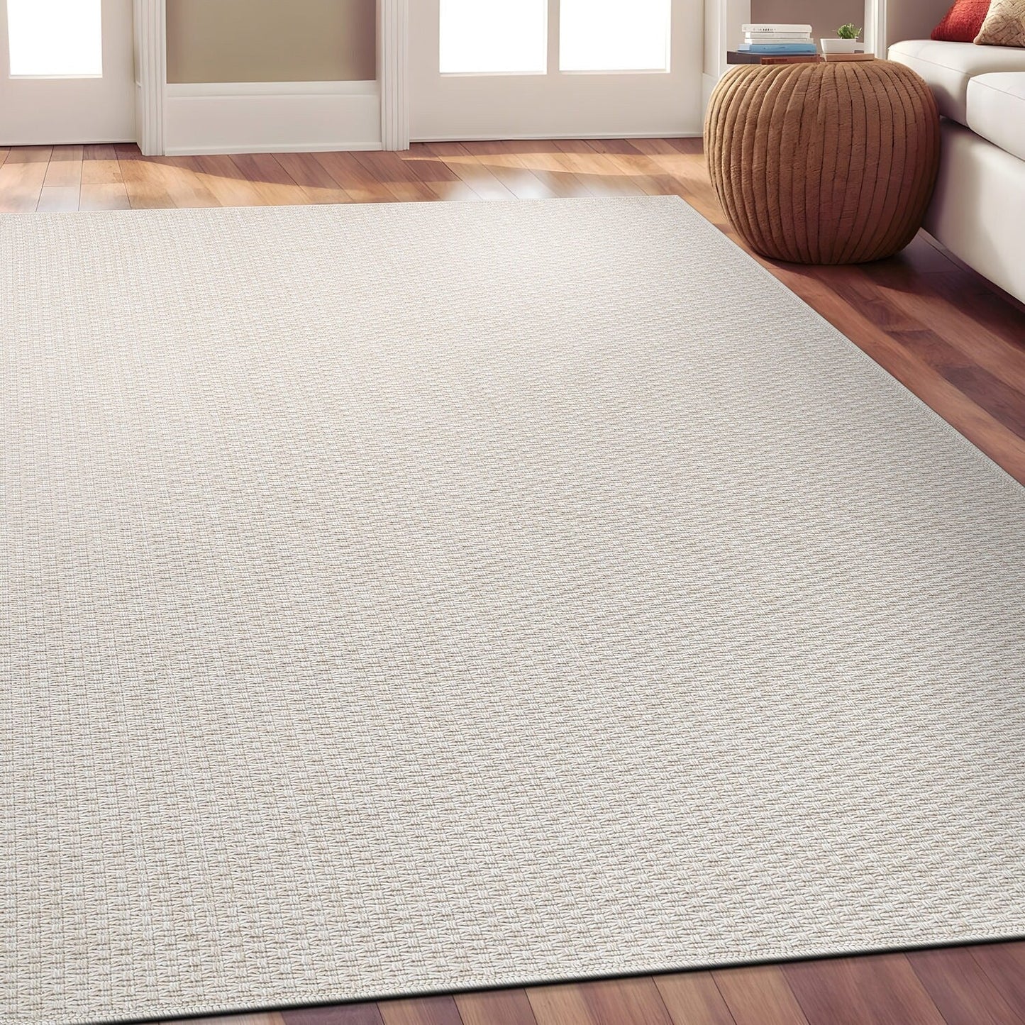 Beverly Rug Easy Clean Non Shedding Jute Rug