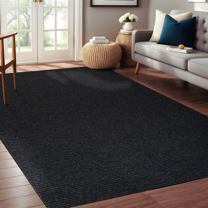 Beverly Rug Solid Color Non-Slip Rubber Back Washable Indoor Area Rug