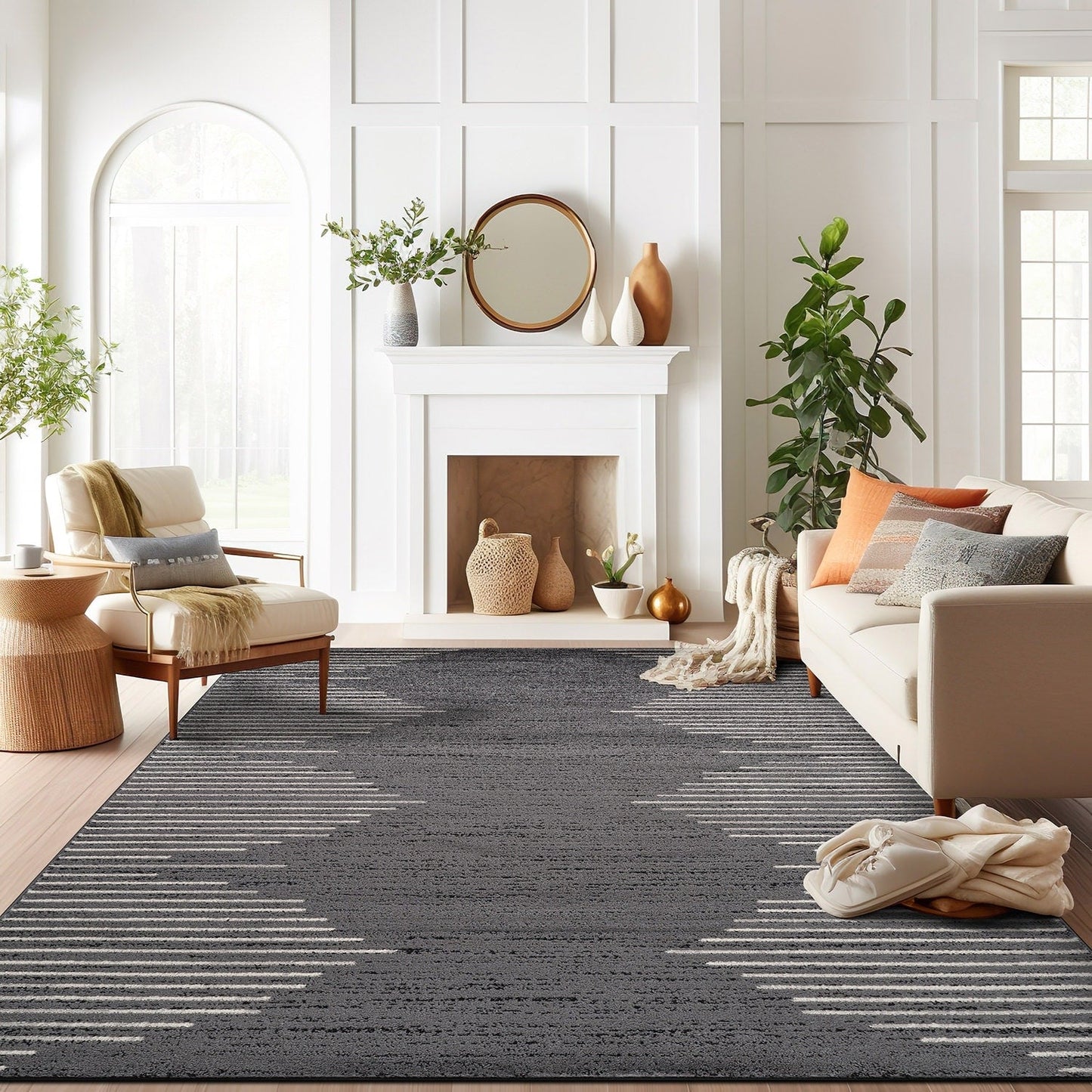 Bohemian Stripe Area Rug