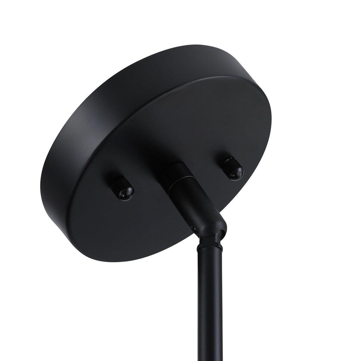 Lustre tambour Breaux à 4 lumières en placage de bois avec auvent noir - 22 po de largeur