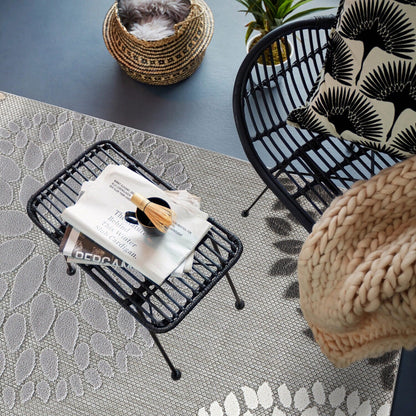 Brescia Modern Floral Circles Indoor/Outdoor Area Rug