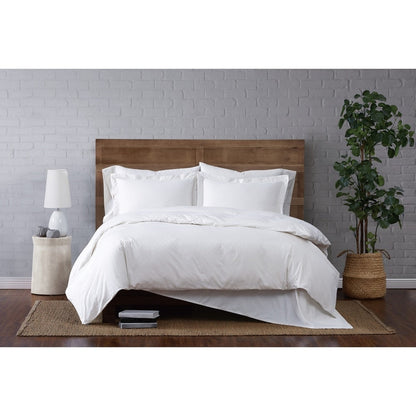 Brooklyn Loom Tight-Weave Cotton Percale Duvet Set