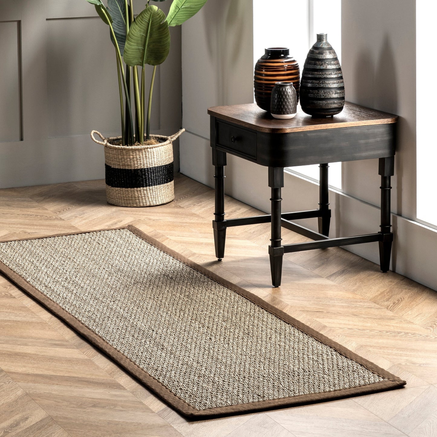 Nuloom Kiana Casual Seagrass Bordered Area Rug