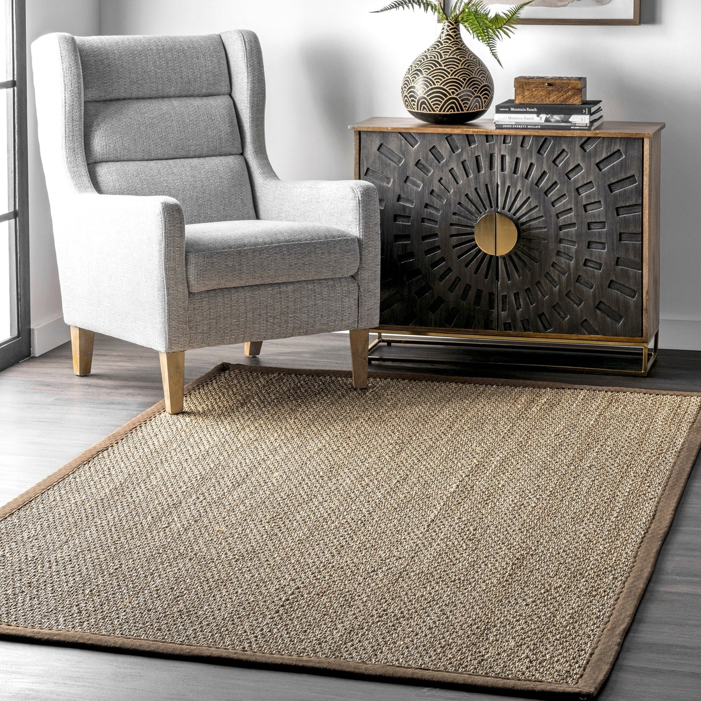 Nuloom Kiana Casual Seagrass Bordered Area Rug