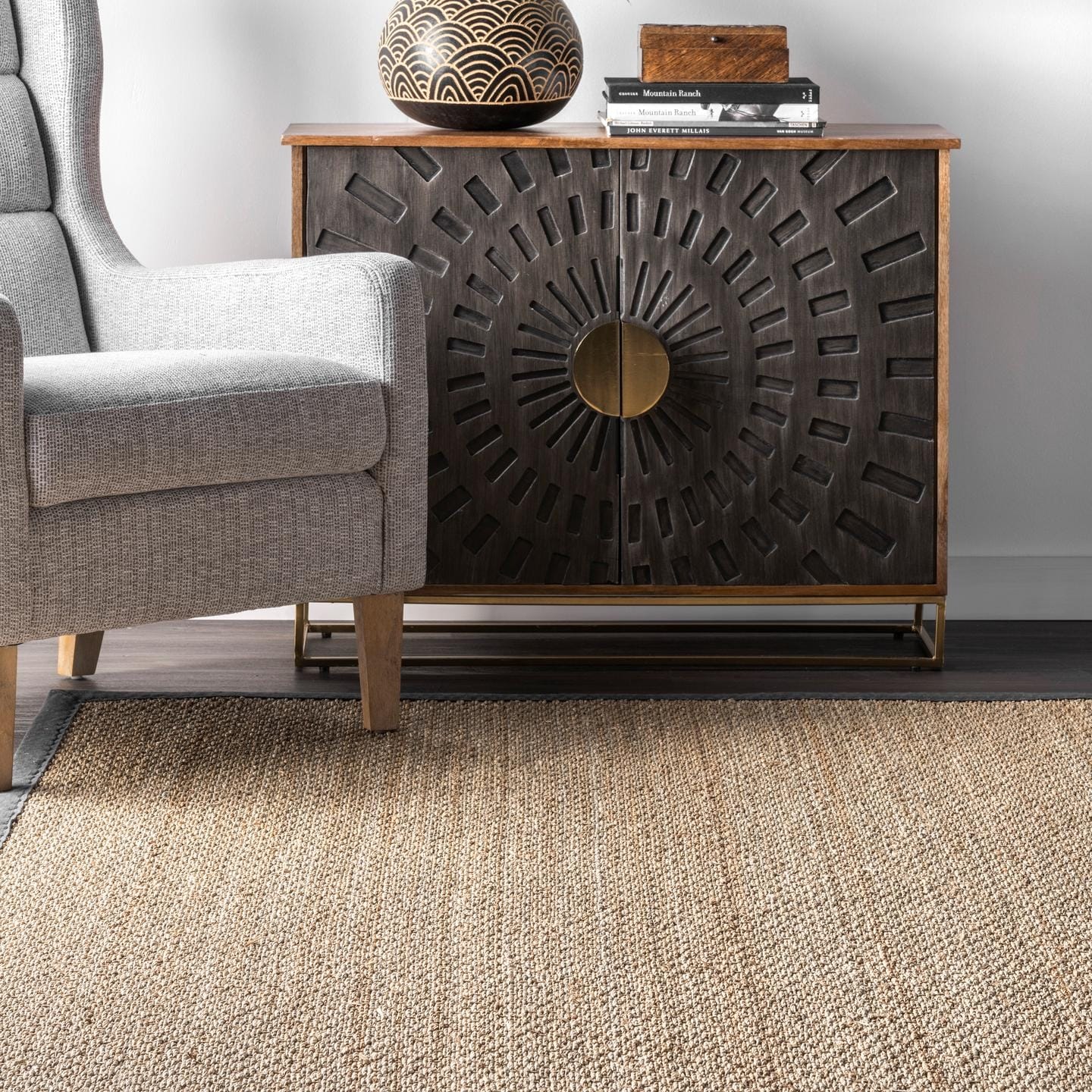 Nuloom Kiana Casual Seagrass Bordered Area Rug
