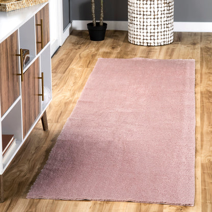 Nuloom Loni SuperiorWash Solid Machine Washable Shag Area Rug
