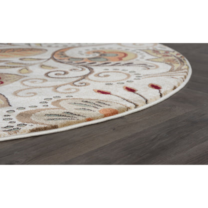 Caprice Mid-Century Modern Floral Indoor Area Rug