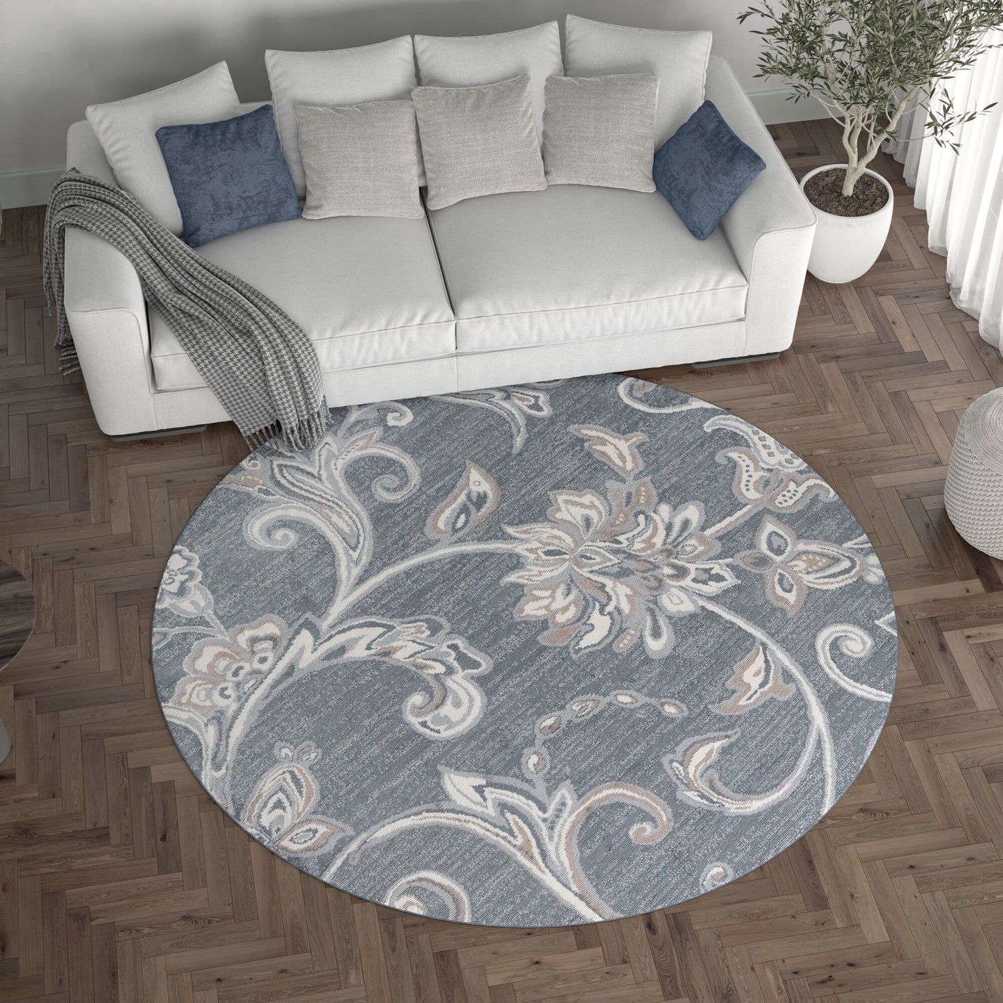 Carrington Transitional Floral & Botanical Indoor Area Rug