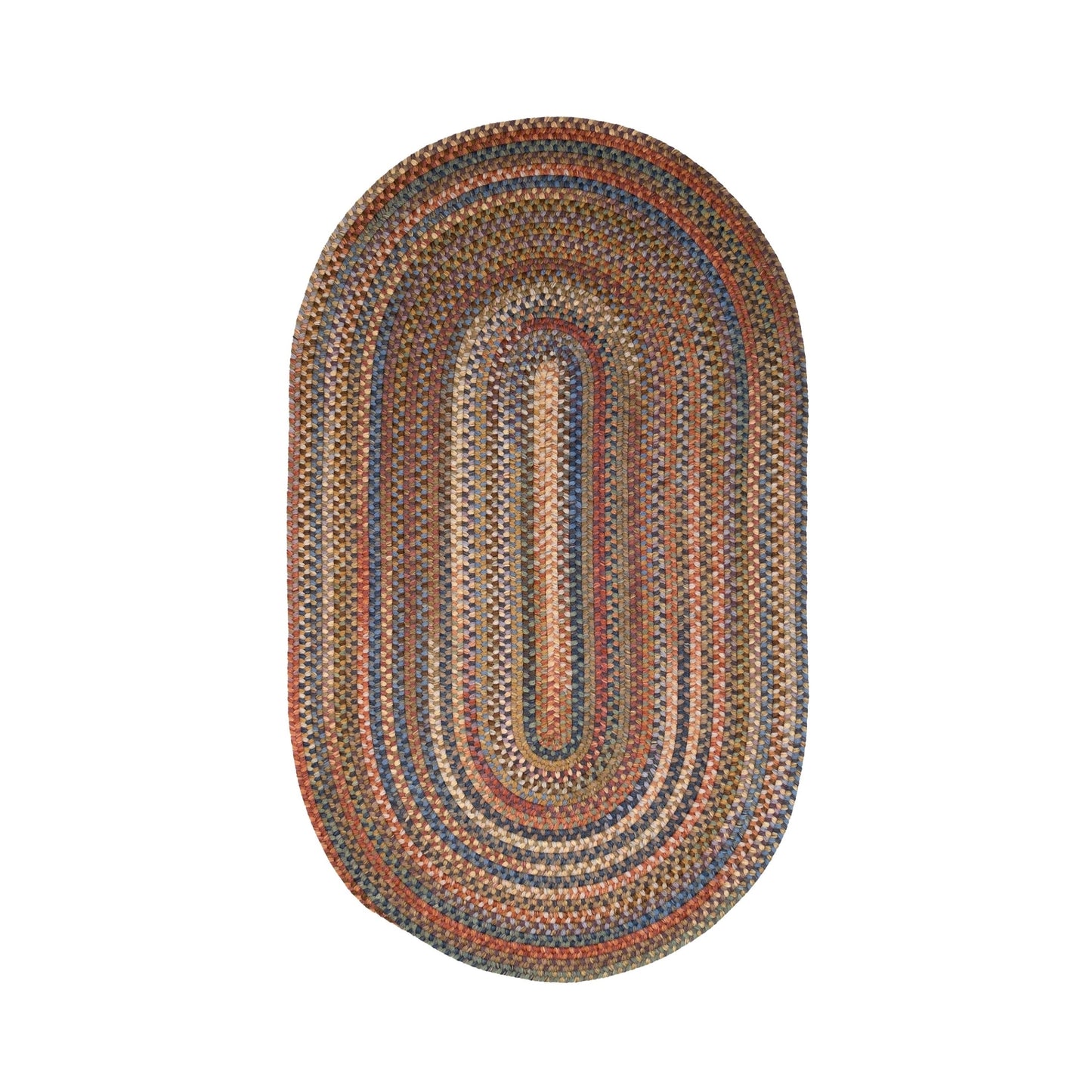 Colonial Mills New England Braid Multi Colored Wool Area Rug