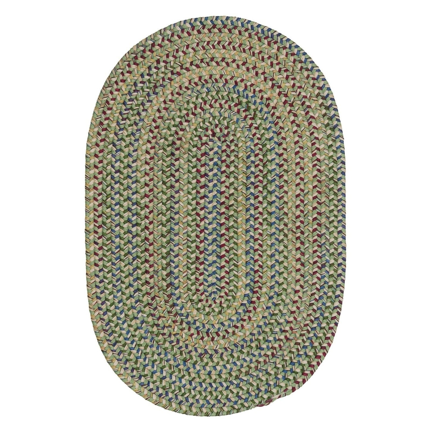 Colonial Mills Worley Rustic Farmhouse Braided Multicolor Oval Rug