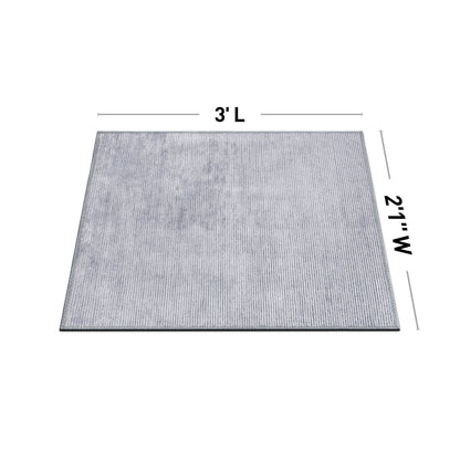 Contemporary Distressed Stripe Machine Washable Area Rug