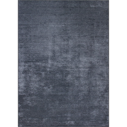 Contemporary Distressed Stripe Machine Washable Area Rug