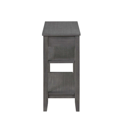 Convenience Concepts American Heritage 1 Drawer Chairside End Table with Shelves