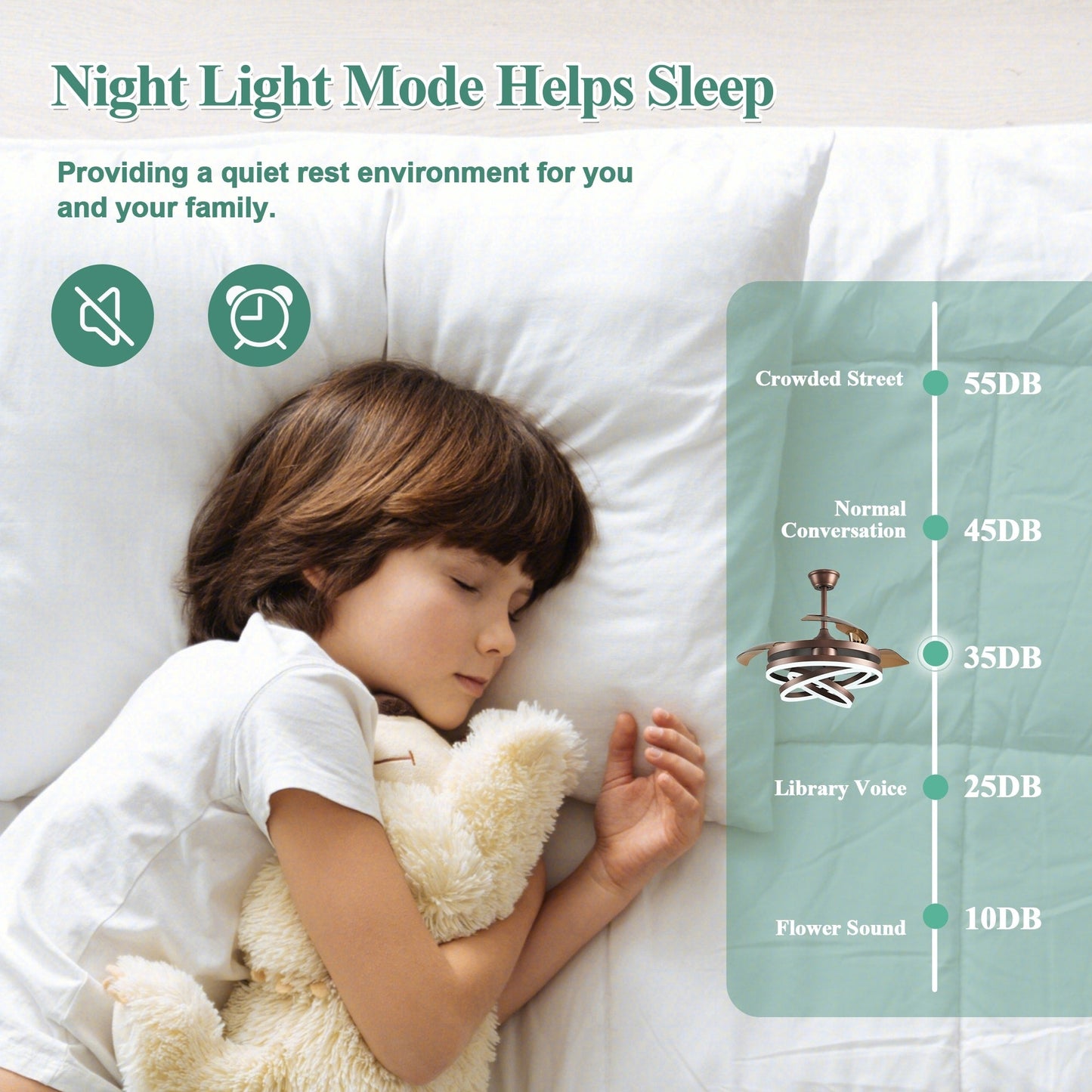 Ventilateur de plafond rétractable Cusp Barn 42 avec lumières et télécommande DIY Forme Fandelier Moderne Silencieux Moteur CC Plafonnier LED